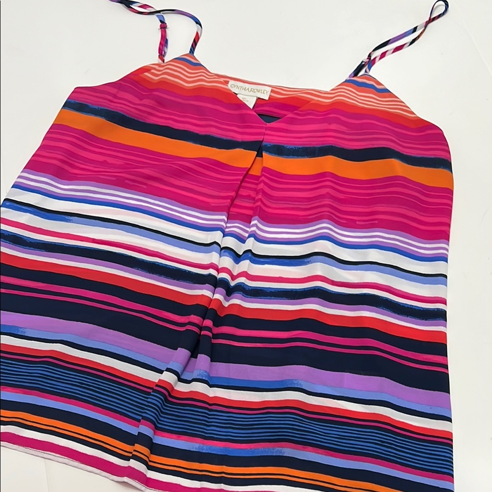 Cynthia Rowley Multicolor Striped Women's Top - Size XL